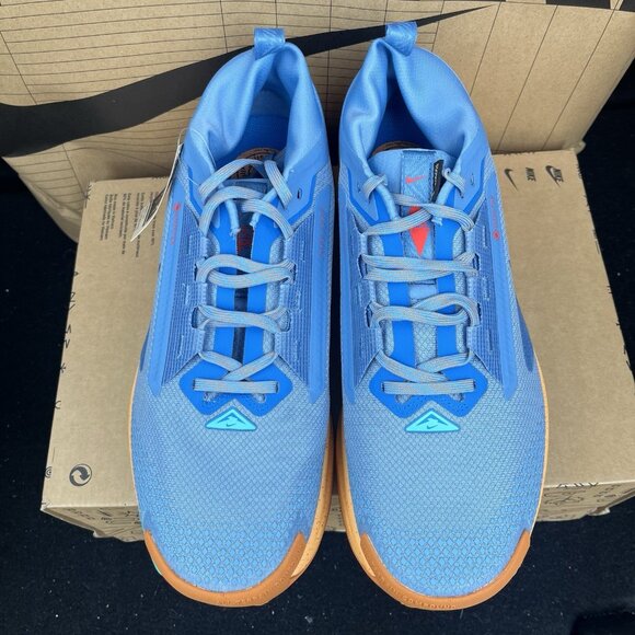 NEW Nike Pegasus Trail 5 GTX Gore Tex Blue Copper Moon FQ0908-400 Size 8 - Picture 3 of 6